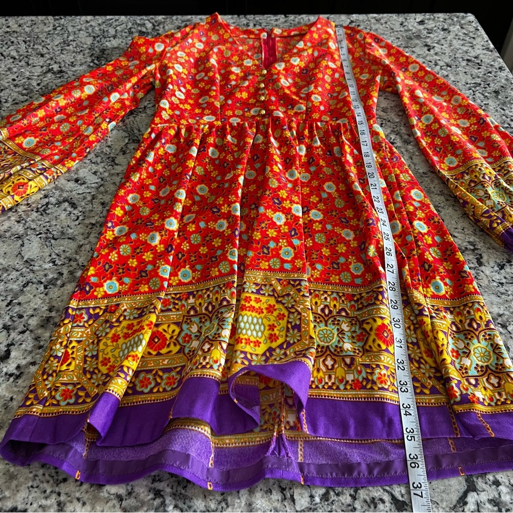 Vintage 70s Floral Dress *See Measurements* - Picture 7 of 9